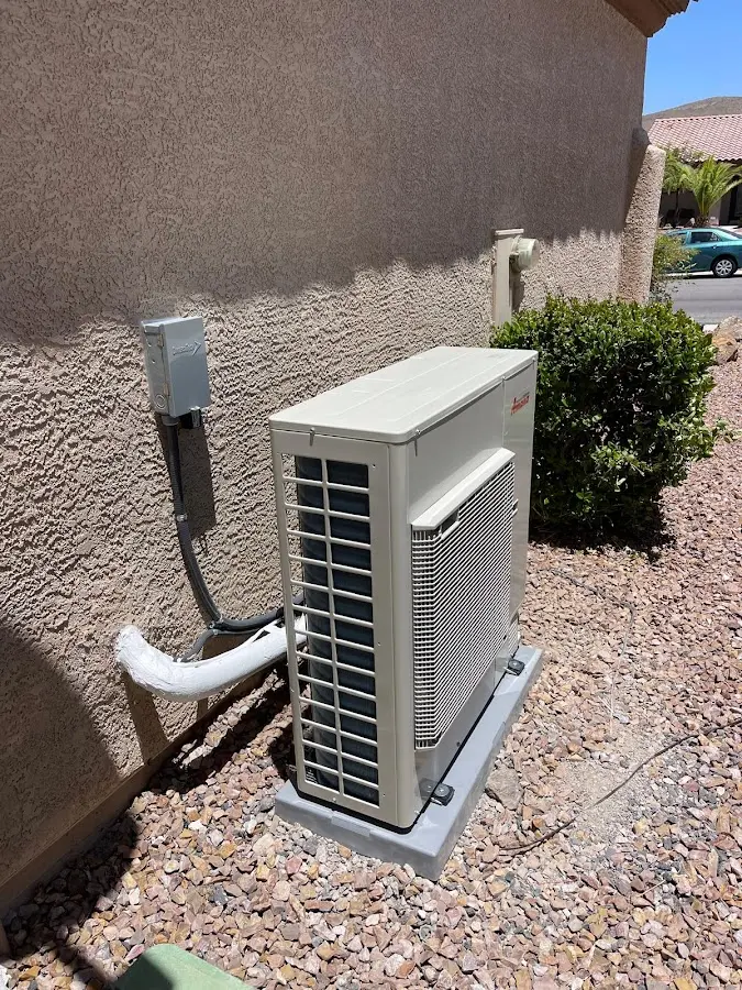 Residential air conditioning condenser unit in Brunswick